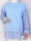 Mavi Kol Detaylı Sweat Tunik - 4