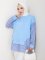 Mavi Kol Detaylı Sweat Tunik - 5