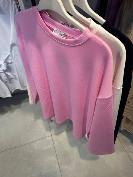 Oysho Kumaş Pembe Bluz Standart Beden - 2