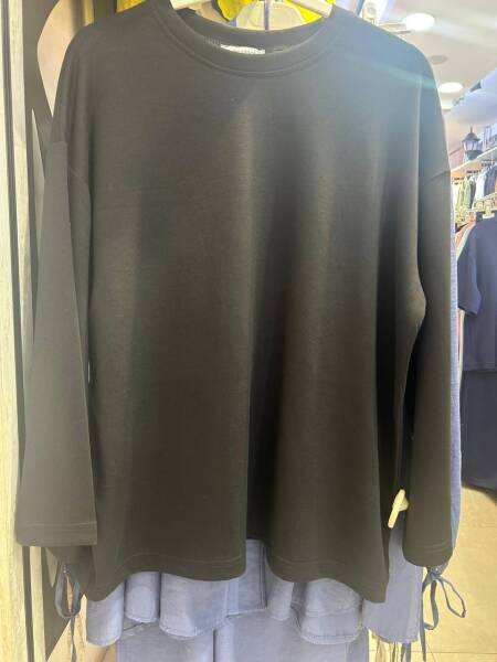 Oysho Kumaş Siyah Bluz Standart Beden - Kaylule