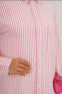 Pembe Çizgili Gömlek - 3