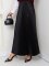 Siyah Uzun Piliseli Şık Kadın Etek - 2