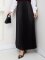 Siyah Uzun Piliseli Şık Kadın Etek - 3